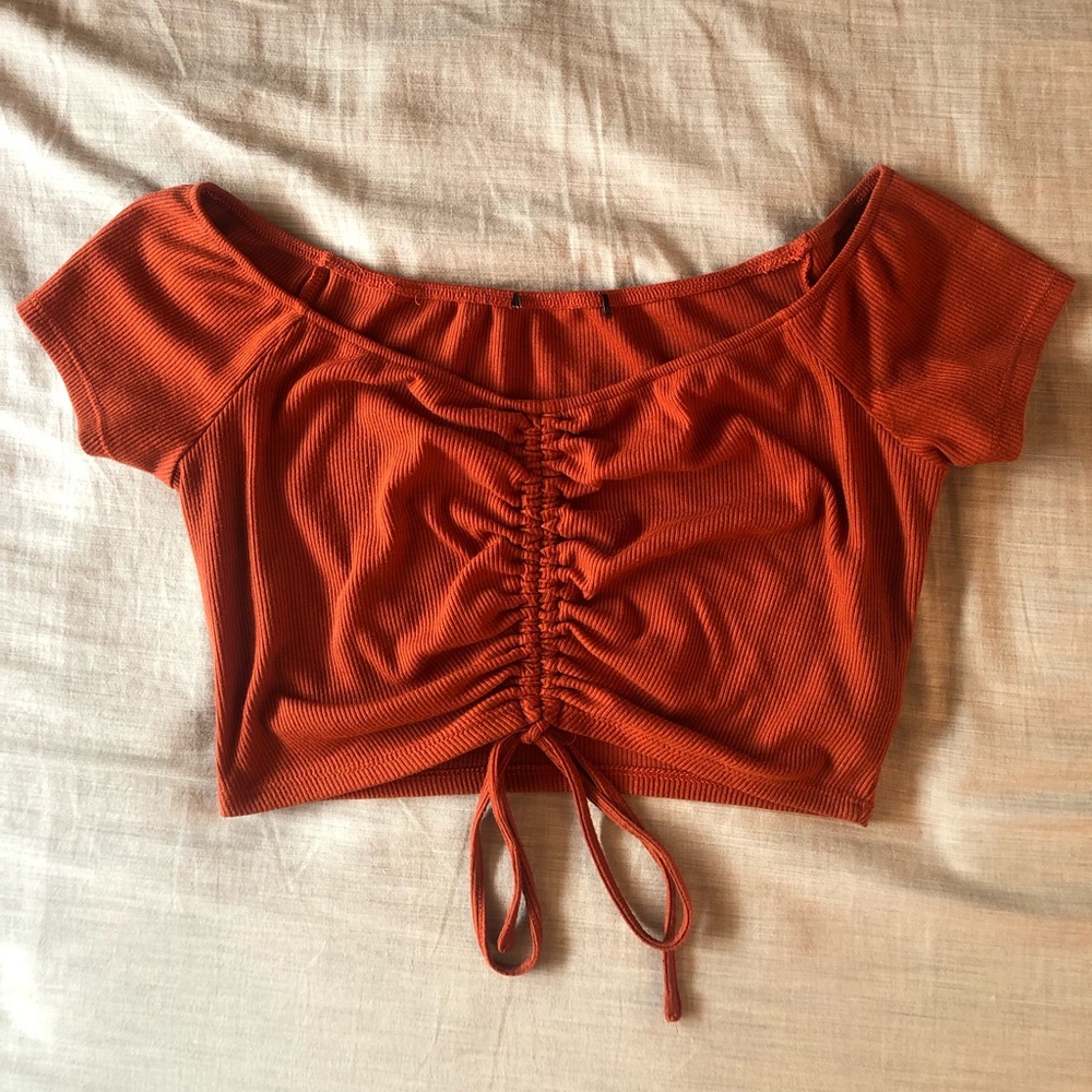 Off the shoulder crop top